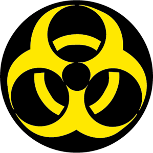 BIOHAZARD SYMBOL Logo ,Logo , icon , SVG BIOHAZARD SYMBOL Logo