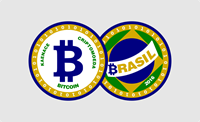Bitcoin Brasil por daSilva Logo
