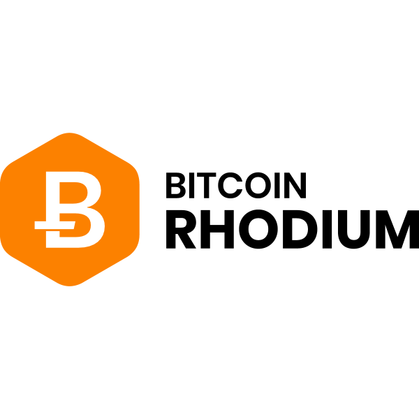 Bitcoin Rhodium full logo ,Logo , icon , SVG Bitcoin Rhodium full logo