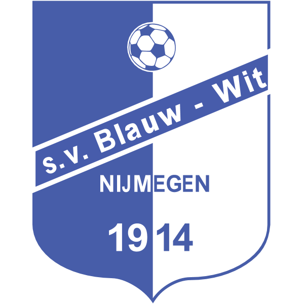 Blauw Wit sv Nijmegen Logo ,Logo , icon , SVG Blauw Wit sv Nijmegen Logo