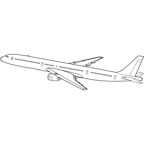 Boeing 757 in flight