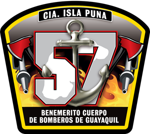 BOMBEROS GUAYAQUIL DIVISION FLUVIAL CIA PUNA 57 Logo ,Logo , icon , SVG BOMBEROS GUAYAQUIL DIVISION FLUVIAL CIA PUNA 57 Logo