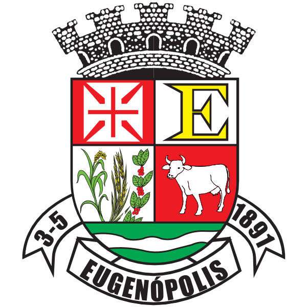 BRASÃO DO MUNICÍPIO DE EUGENÓPOLIS / MINAS GERAIS Logo ,Logo , icon , SVG BRASÃO DO MUNICÍPIO DE EUGENÓPOLIS / MINAS GERAIS Logo
