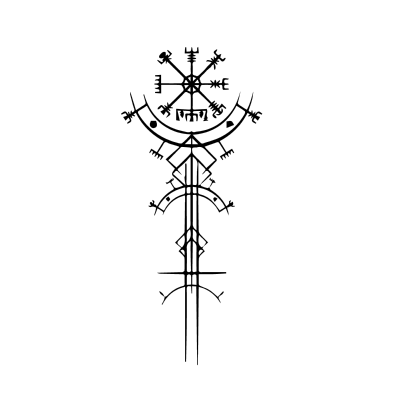 Brújula vikingos Logo