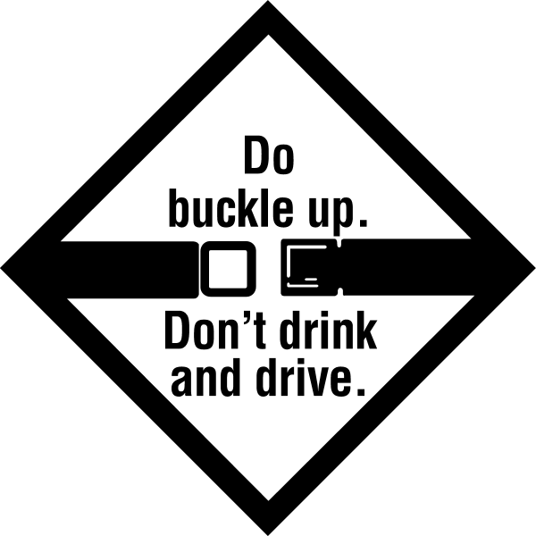 BUCKLE UP DONT DRINK