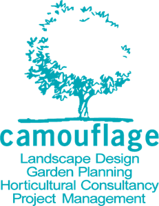 Camouflage Landscape Design Logo