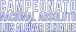 Campeonato Nacional Absoluto Luis Alcivar Elizalde Logo ,Logo , icon , SVG Campeonato Nacional Absoluto Luis Alcivar Elizalde Logo
