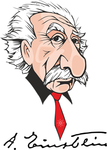 Caricatura Einstein Logo ,Logo , icon , SVG Caricatura Einstein Logo