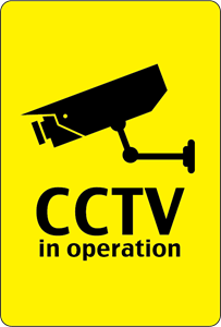CCTV IN OPERATION SIGN Logo ,Logo , icon , SVG CCTV IN OPERATION SIGN Logo
