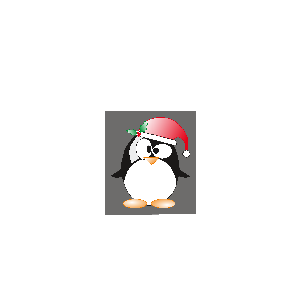 Christmas Linux Logo ,Logo , icon , SVG Christmas Linux Logo