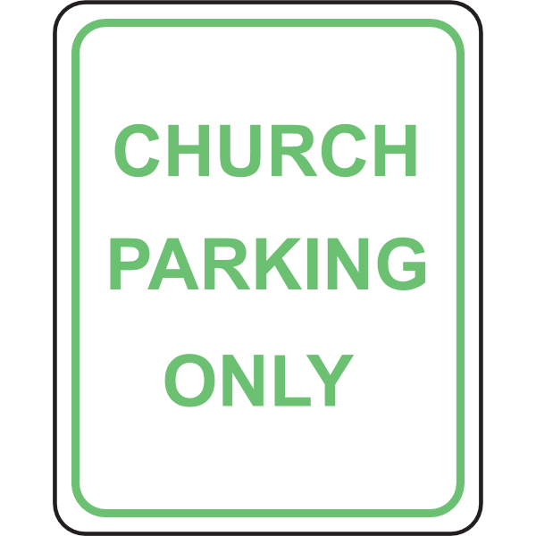 CHURCH PARKING ROAD SIGN Logo ,Logo , icon , SVG CHURCH PARKING ROAD SIGN Logo