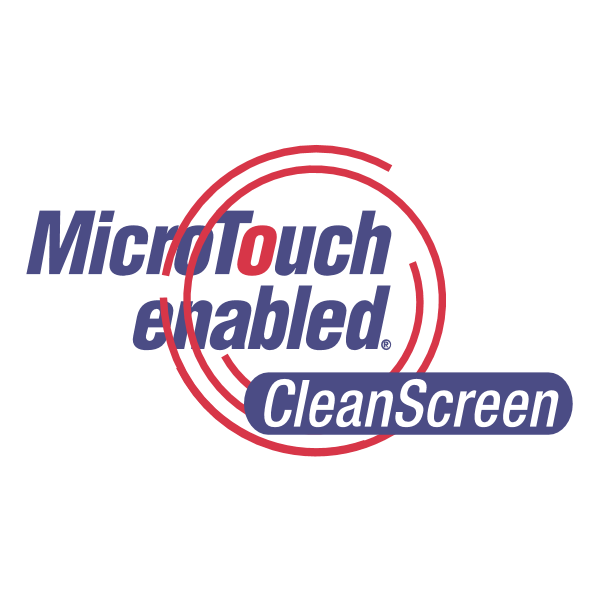 CleanScreen Microtouch enabled Logo ,Logo , icon , SVG CleanScreen Microtouch enabled Logo