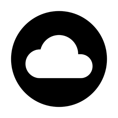 cloud circle ,Logo , icon , SVG cloud circle