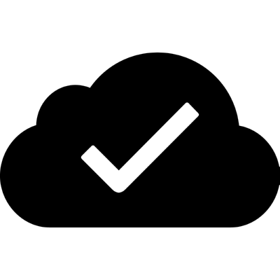 cloud done ,Logo , icon , SVG cloud done