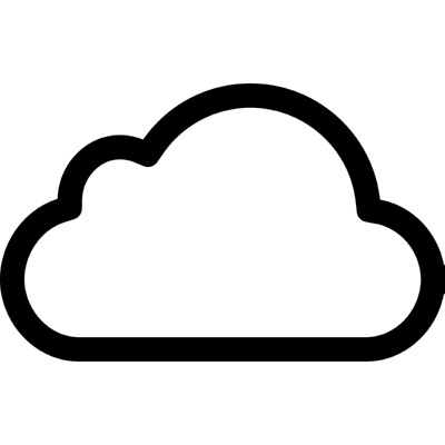cloud outline ,Logo , icon , SVG cloud outline