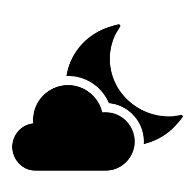 cloudy night ,Logo , icon , SVG cloudy night