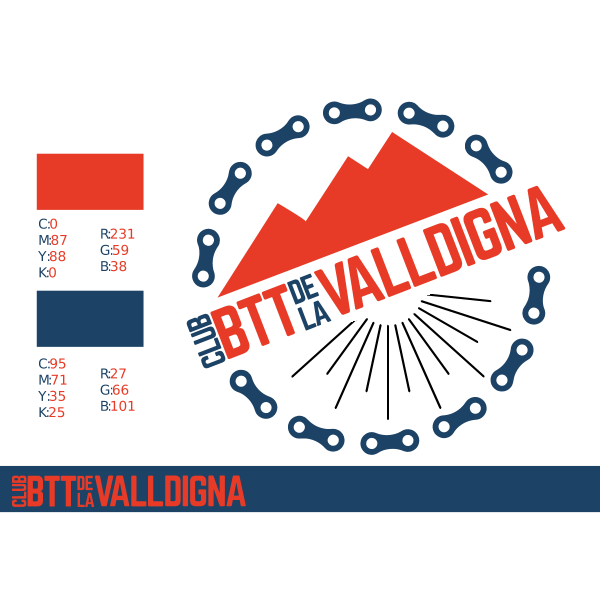 CLUB BTT DE LA VALLDIGNA Logo ,Logo , icon , SVG CLUB BTT DE LA VALLDIGNA Logo