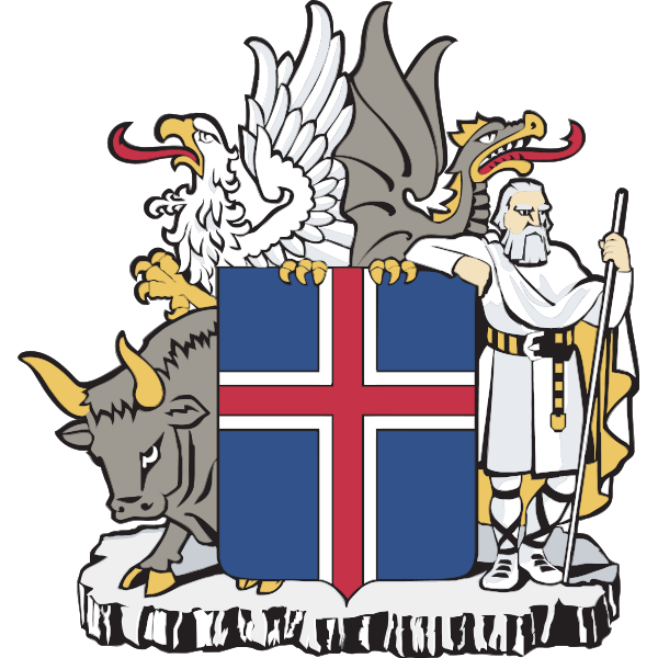 COAT OF ARMS OF ICELAND Logo