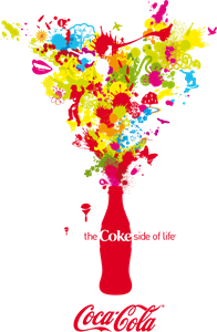Coca-Cola Color Splash Logo ,Logo , icon , SVG Coca-Cola Color Splash Logo