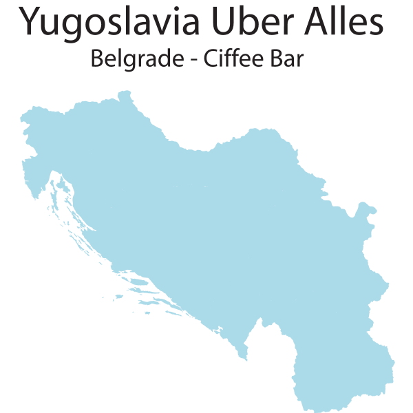Coffee Bar Yugoslavia Uber Alles Belgrade Logo ,Logo , icon , SVG Coffee Bar Yugoslavia Uber Alles Belgrade Logo