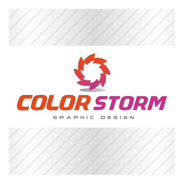 Color Storm Graphic Design Logo