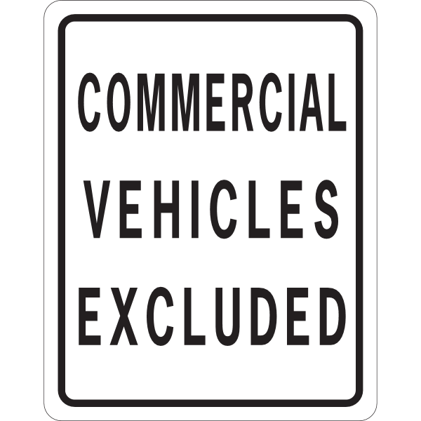 COMMERICAL VEHICLES EXCLUDED Logo