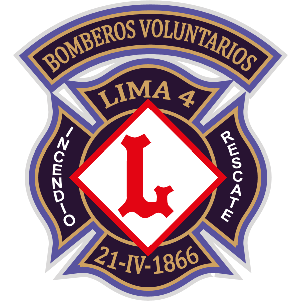Compañia de bomberos Voluntarios lima 4 Logo ,Logo , icon , SVG Compañia de bomberos Voluntarios lima 4 Logo