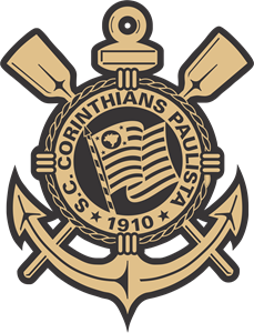 Corinthians Preto e Dourado Logo