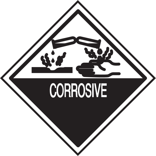 COROSIVE WARNING SIGN Logo