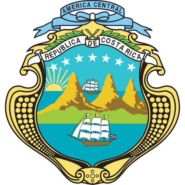 COSTA RICA COAT OF ARMS Logo