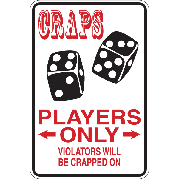CRAPS PLAYERS ONLY SIGN Logo ,Logo , icon , SVG CRAPS PLAYERS ONLY SIGN Logo