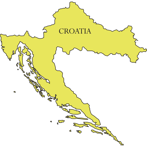 CROATIA MAP Logo ,Logo , icon , SVG CROATIA MAP Logo