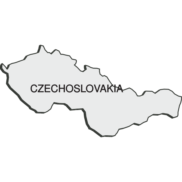 CZECHOSLOVAKIA MAP Logo ,Logo , icon , SVG CZECHOSLOVAKIA MAP Logo