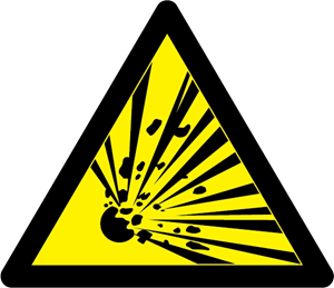 Danger – Explosive! (colour) Logo