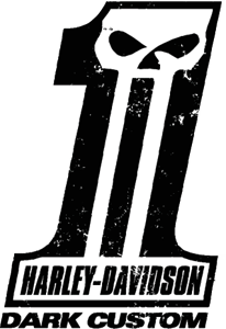 dark custom – harley davidson Logo