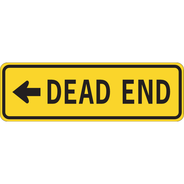 DEAD END TRAFFIC SIGN Logo