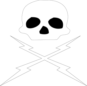 Death Proof Skull and Bolts Logo ,Logo , icon , SVG Death Proof Skull and Bolts Logo