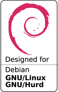 Designed for Debian Logo