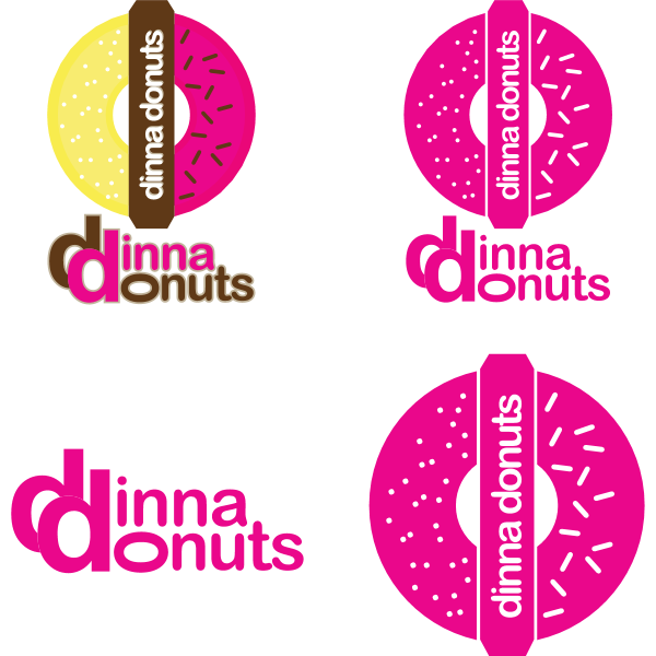 dinna donuts Logo ,Logo , icon , SVG dinna donuts Logo