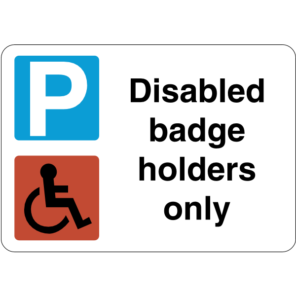 Disabled badge holders only Logo ,Logo , icon , SVG Disabled badge holders only Logo