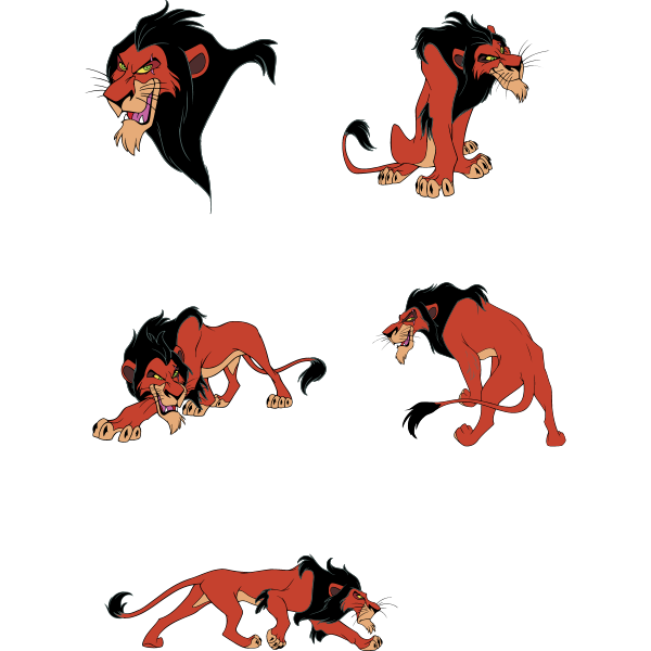 Disney's Scar ,Logo , icon , SVG Disney's Scar