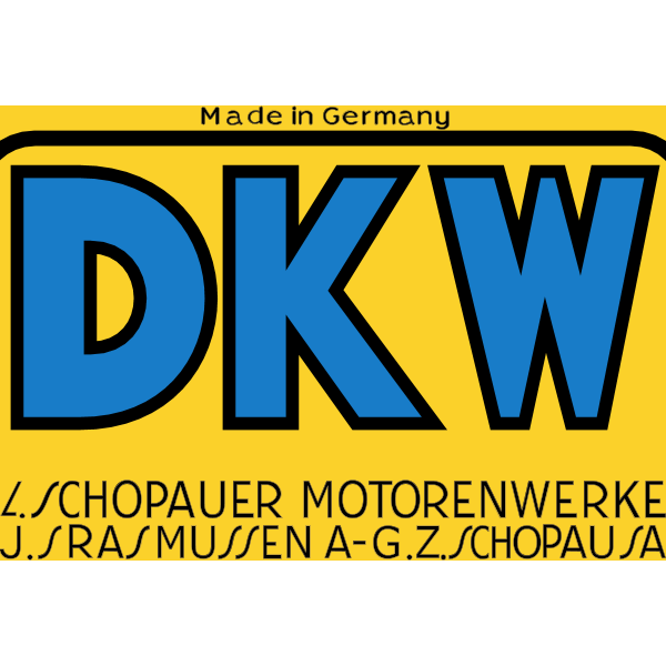 Dkw Emblem Gelb Blau Schwarz
