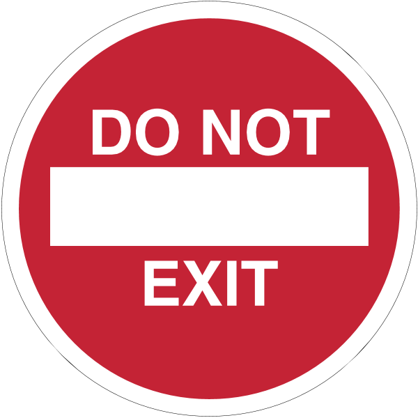 Do Not Exit Logo ,Logo , icon , SVG Do Not Exit Logo