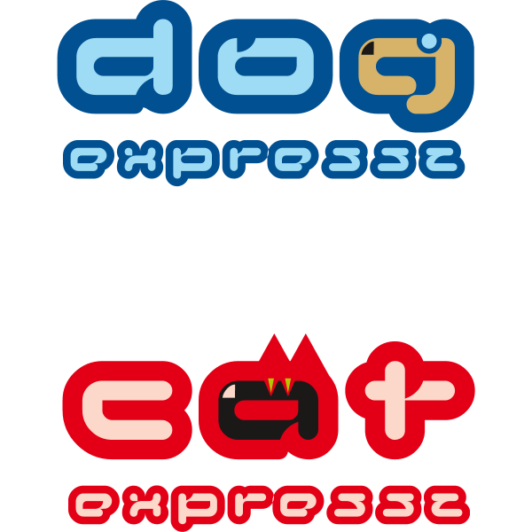 Dog, Cat Express Logo ,Logo , icon , SVG Dog, Cat Express Logo