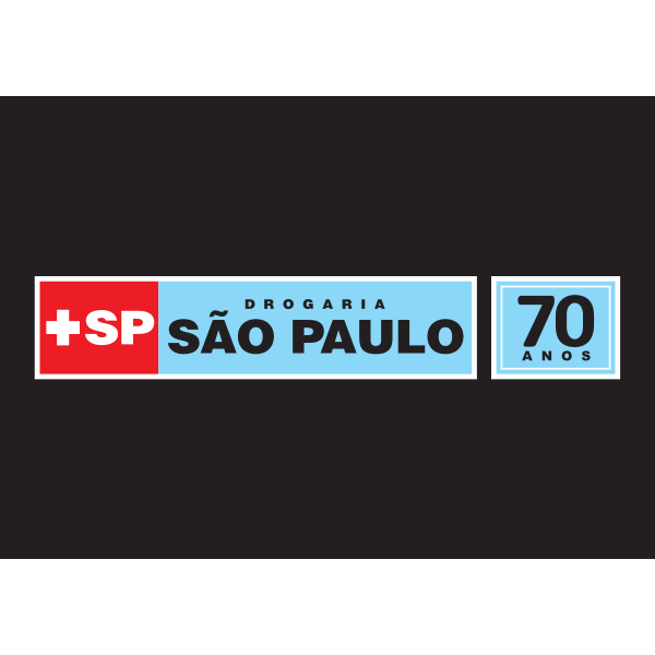 Drogaria São Paulo 70 anos Logo ,Logo , icon , SVG Drogaria São Paulo 70 anos Logo