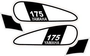dt yamaha 175 1975 Logo