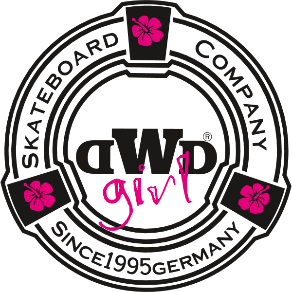 dwd skateboards girl woman Logo