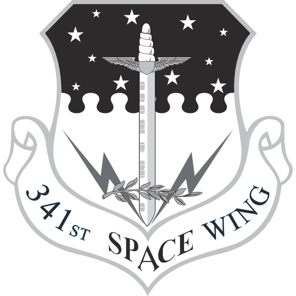 EMBLEM OF 341 SPACE WING Logo