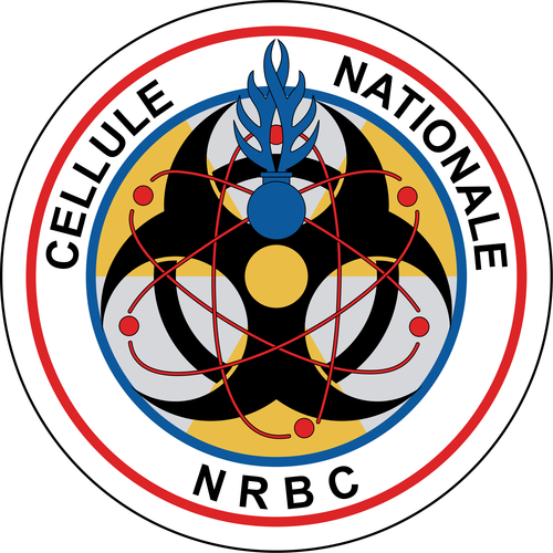 Emblème de la Cellule Nationale NRBC (C2NRBC)