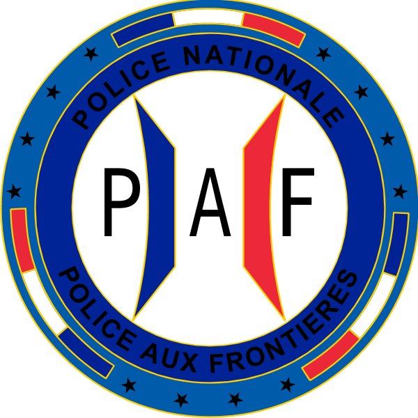 Emblème de la Police Aux Frontières (PAF) simplifié